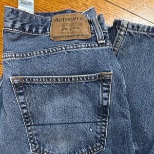 Signature by Levi Strauss Men's Dark Blue Relaxed Jeans